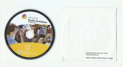 PINACLE STUDIO QUICKSTART VERSION 10 – SOFTWARE CD - WINDOWS XP - Image 1 of 3