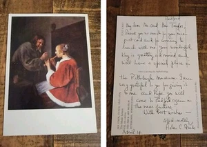 Helen Clay Frick Written Signed Note On Post Card (American Philanthropist) 1960 - Picture 1 of 6