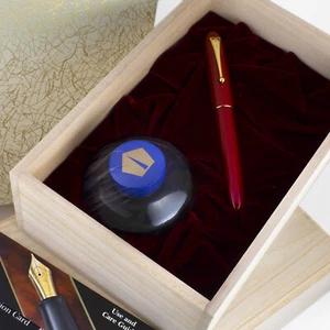 Namiki Yukari Royale Vermilion Urushi Fountain Pen (Medium - 60620) - Picture 1 of 5