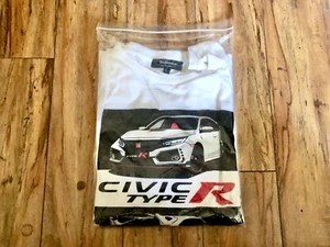 New Honda Civic Type-R Japanese Men’s T-Shirt Size L / Large White FK8 JDM - Picture 1 of 3
