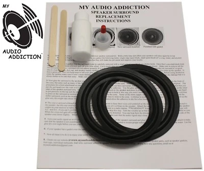 MY AUDIO ADDICTION Speaker Repair Kit for Realistic Mach 2 Mid Range Mach II Midrange 5"