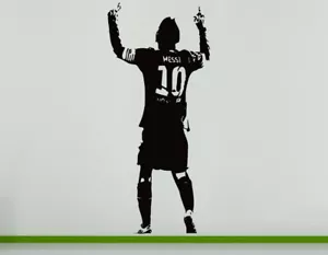 Lionel Messi Football Player Argentina Children's Bedroom Decal Wall Art Sticker - Picture 1 of 2