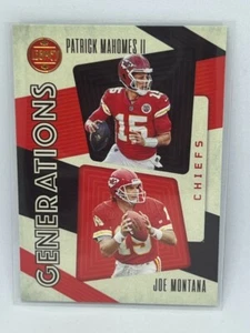Patrick Mahomes Joes Montana Generationen 2023 Panini Legacy Fußball Nr. GEN-10 - Bild 1 von 2