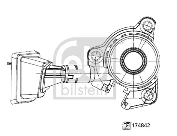 Clutch Concentric Slave Cylinder FOR PEUGEOT 508 1.6 2.0 10->18 8D 8E Febi - Image 1 of 1