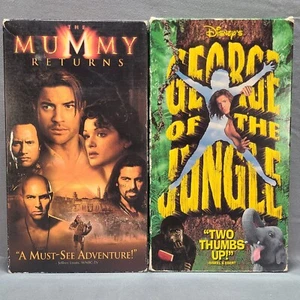 Brendan Fraser VHS Bundle The Mummy Returns & George of the Jungle See Pics - Picture 1 of 12