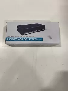 8 Port Powered VGA Splitter 1 in 8 Out 350Mhz Video Distribution Duplicator - Picture 1 of 2
