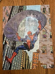 1981 The Amazing Spider-man Jigsaw Puzzle Web Glider Web Pack Comic  Missing 1