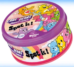UK in Hand, Brand New Care Bears Dobble Family Card Games, Spot it! Sealed - Picture 1 of 8