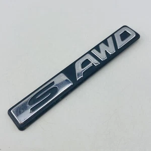 1998-2002 Subaru Forester S AWD Emblem Logo Letters Badge Gate Rear Chrome E74 - Picture 1 of 6
