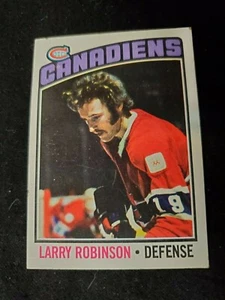 1976 LARRY ROBINSON / NHL Topps Hockey Trading Card #151- Montreal Canadiens - Picture 1 of 3