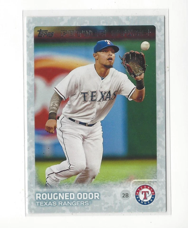 2015 Topps Snow Camo #491 Rougned Odor (Future Stars) Rangers /99  - Image 1 of 1