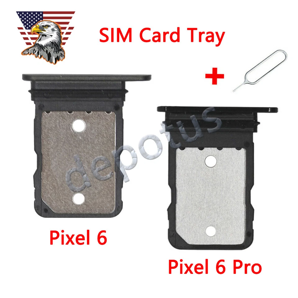 SIM Card Tray Holder Replacement Slot Single For Google Pixel 6/ Pixel 6 Pro PIN - Image 1 of 1