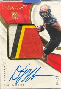 2018 Panini Immaculate Collegiate Premium Patches RC Autographs#108 DJ Moore - Picture 1 of 2