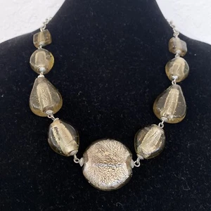 Silver Tone 24" + 3" Ext. Long Chain Necklace w/ Stones - Picture 1 of 12