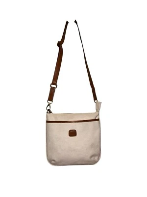 Vintage Bric’s Luggage PVC Flock Leather Trim Shoulder Bag Made In Italy - Image 1 of 4