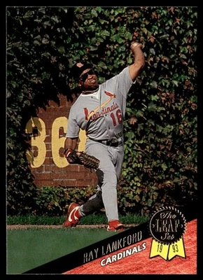 1993 Leaf Ray Lankford St. Louis Cardinals #297 - Image 1 of 2