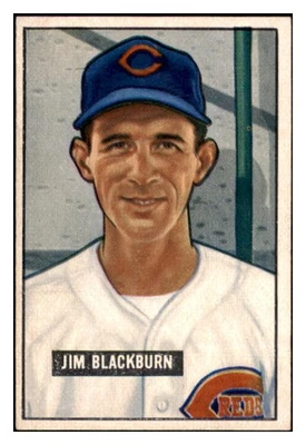1951 BOWMAN #287 JIM BLACKBURN REDS EX-MT SET BREAK 531368 (KYCARDS) - Image 1 of 2