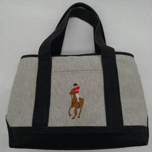 Bolso de Mano Número de Modelo Gris x Azul Marino POLO RALPH LAUREN - Imagen 1 de 12