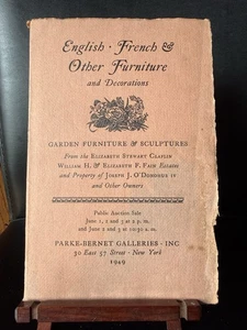Parke-Bernet Galleries English, French & Other Furniture June 1-3 1949 Catalog - Bild 1 von 10