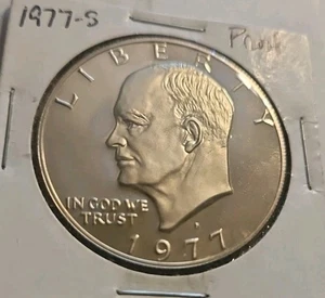 1977 S Proof Eisenhower Clad Ike Dollar from Original Mint Proof Set - Picture 1 of 4