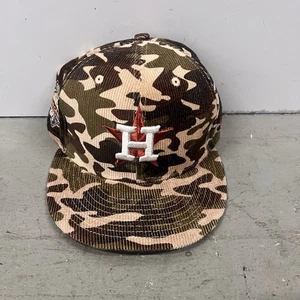 New Era Camo Cord 1986 Houston Astros Fitted Hat Size 7 1/4 MLB Team Cap - Bild 1 von 6