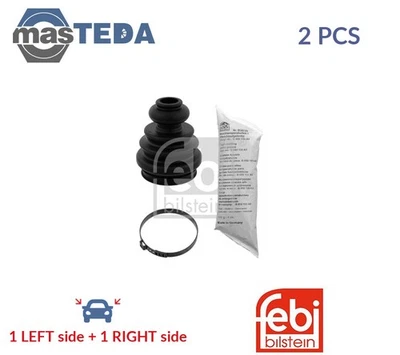 38345 CV JOINT BOOT KIT PAIR TRANSMISSION END FRONT FEBI BILSTEIN 2PCS NEW - Image 1 of 4