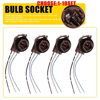 3157 Socket Harness Wire Plug Tail Turn Signal Lighting for Chevy Buick 4-40X - Image 1 of 4