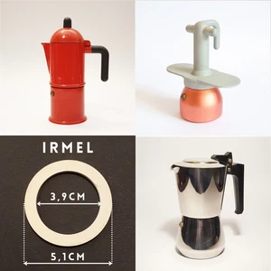 Guarnizione caffettiera italiana 2 tazze Moka IRMEL Maggiolina Nova espress - Foto 1 di 2