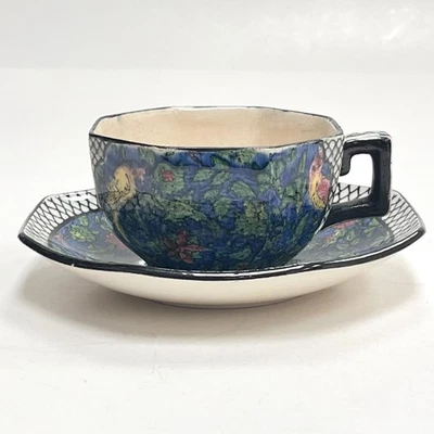 Royal Doulton D4031 Chintz Persian Parrot Tea Cup & Saucer - image 1 of 4