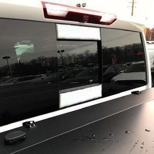 Polished Sliding Rear Window Trim Accents 2pcs (fits: 2019-2022 Silverado 1500) - Picture 1 of 4