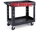 Carro organizador 34x17” alta resistencia con ruedas 360° y 2 niveles. Nuevo