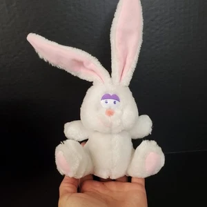 Vintage Russ Flopsy Easter Bunny Plush 7" Body White Rabbit Long Floppy Ears - Picture 1 of 8