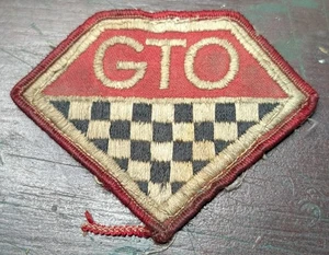 Vintage 1970's Era Hotrod Classic Street Rod Patch Pontiac GTO Patch - Picture 1 of 2
