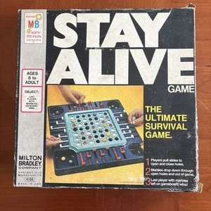 Vintage STAY ALIVE Board Game Milton Bradley - ONLY 16/20 MARBLES - Works Fine - Picture 1 of 8
