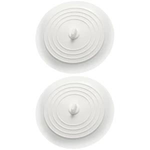  2 Stück Küche Silikon Wannenstopfen Flach Badewanne Ablauf Abdeckungen Saug Badewanne - Bild 1 von 12
