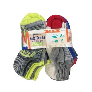 Member's Mark Boy's 10-Pack No Show Cushioned Footbed Socks - Picture 1 of 7