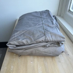 Wamsutta Dream Zone Pima Cotton 725 Sateen Gray King Sheet Set. Flat, Fitted - Picture 1 of 5