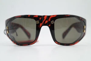 Vintage Sunglasses Paloma Picasso 3701 Red Black Gold Oval Sunglasses Glasses - Photo 1 sur 6