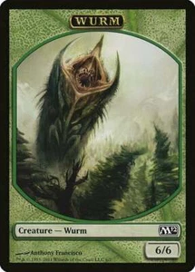Magic The Gathering MTG WURM TOKEN Magic 2012 NM Near Mint - Picture 1 of 1