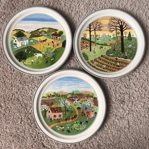 Villeroy & Boch The Four Seasons Collector Plate Set of 3 - Picture 1 of 9