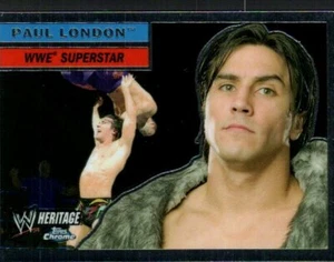 Tarjeta de lucha libre Topps Heritage 2006 cromada de la WWE #5 Paul London - Imagen 1 de 2