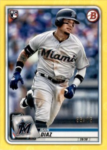 2020 Bowman Yellow #5 Isan Diaz /75
