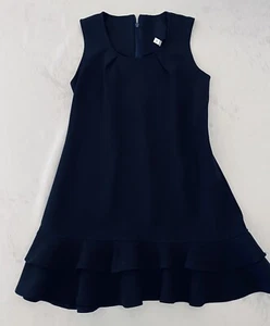 Beautiful Girls School Dress Jumper Uniform Size 6 Navy Blue New - Picture 1 of 4