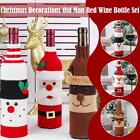 Christmas Decorations Knitted Wine Bottle Set Festive Scene Decor J1k6