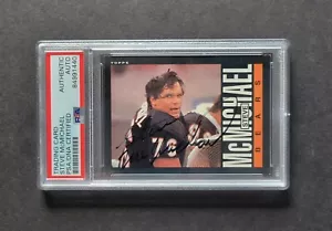 Carta football firmata Steve McMichael Chicago Bears 1985 Topps Rookie Psa - Foto 1 di 3