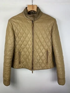 Burberry London vintage women’s quilted leather jacket size US 6 I 40 - Picture 1 of 24