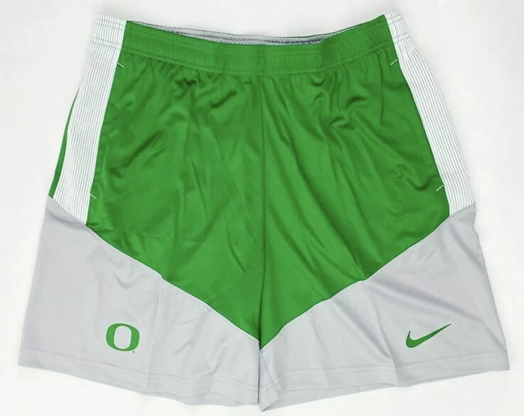 Nike Oregon Ducks Football Flex Short Men's Large Green Gray DJ5125 Pockets