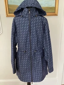 Michael Kors NWT Mens Blue Anorak Hooded Jacket Size Small - Picture 1 of 11