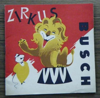 Prospekt Zirkus Busch Berlin Programm Allez Hopp Tiere Artisten Manege 1966 DDR - Bild 1 von 4
