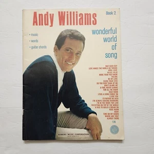 Andy Williams Wonderful World of Song 1965 Music Lyrics Guitar Sheet Music - Picture 1 of 7